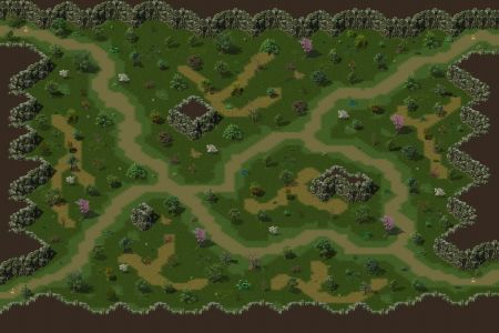 传奇地图素材 游戏素材 高清野外森林地图 南天门