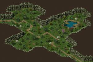 传奇地图素材 游戏素材 高清野外森林地图